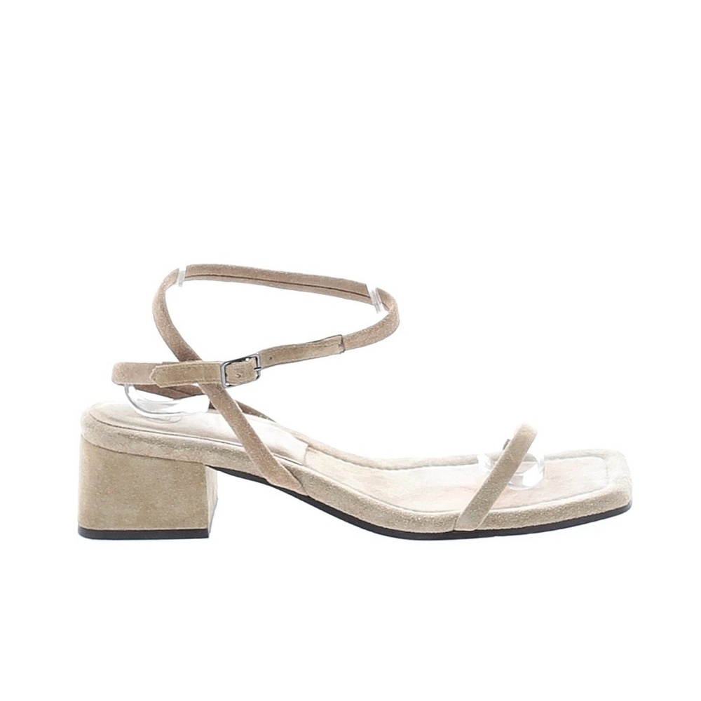 Massimo Duty Tan Block Heel Sandals
